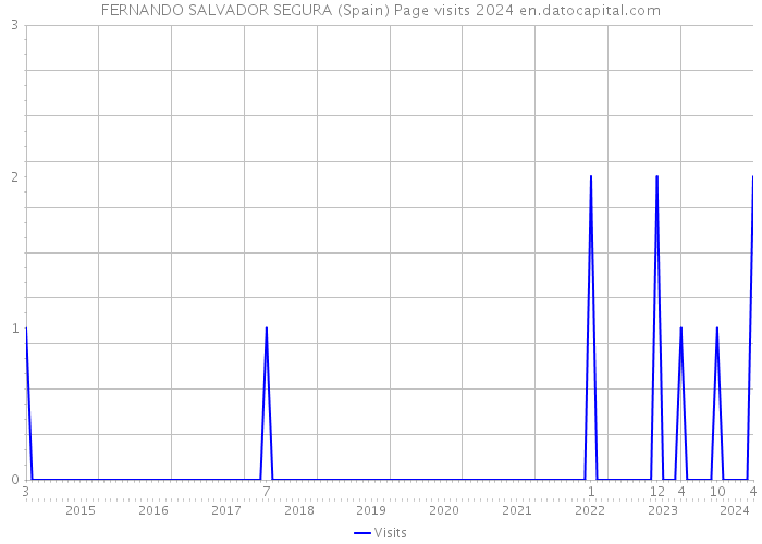FERNANDO SALVADOR SEGURA (Spain) Page visits 2024 