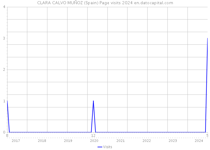 CLARA CALVO MUÑOZ (Spain) Page visits 2024 