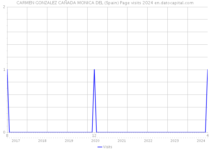 CARMEN GONZALEZ CAÑADA MONICA DEL (Spain) Page visits 2024 
