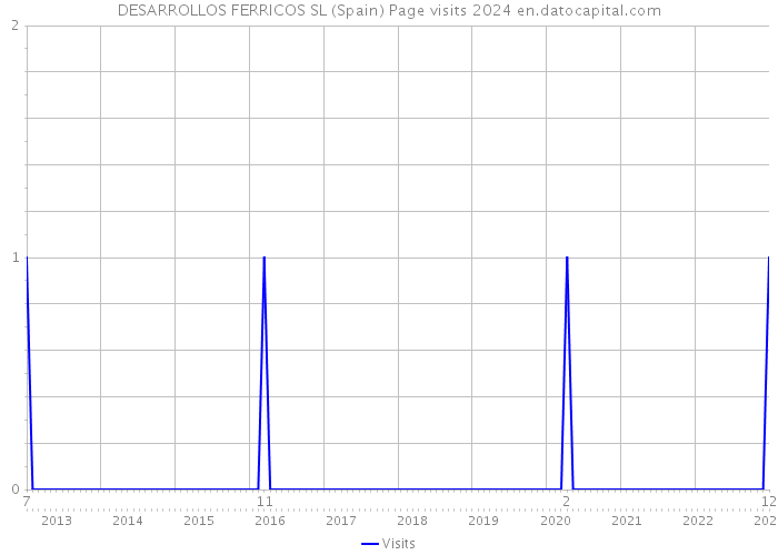 DESARROLLOS FERRICOS SL (Spain) Page visits 2024 