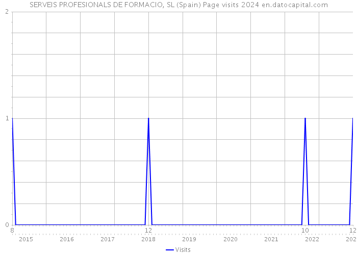 SERVEIS PROFESIONALS DE FORMACIO, SL (Spain) Page visits 2024 