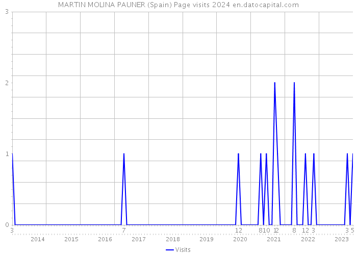 MARTIN MOLINA PAUNER (Spain) Page visits 2024 