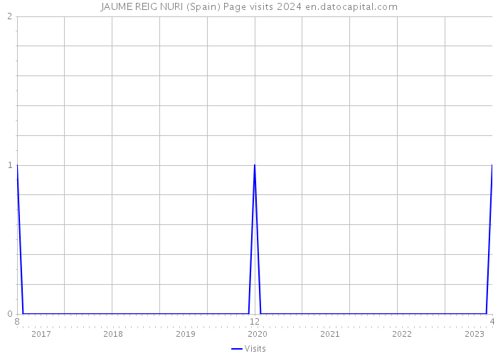 JAUME REIG NURI (Spain) Page visits 2024 