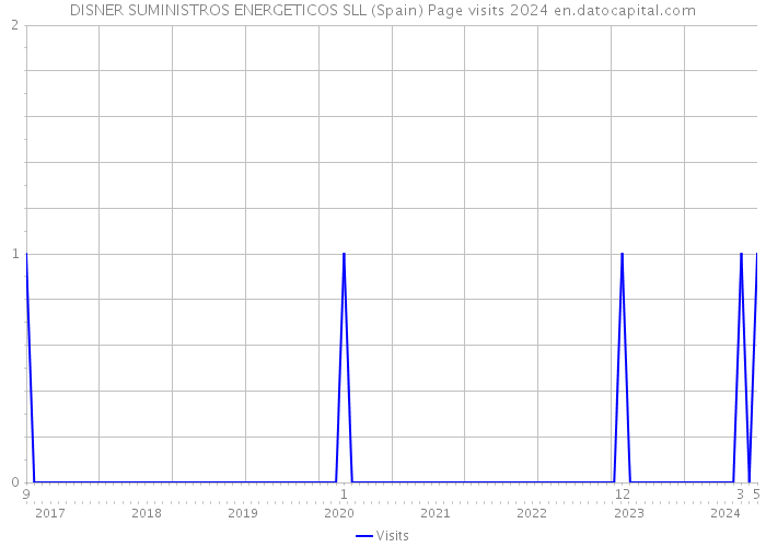 DISNER SUMINISTROS ENERGETICOS SLL (Spain) Page visits 2024 
