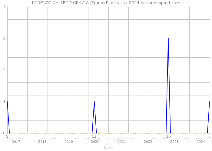LORENZO GALLEGO GRACIA (Spain) Page visits 2024 