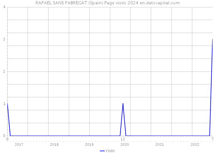 RAFAEL SANS FABREGAT (Spain) Page visits 2024 