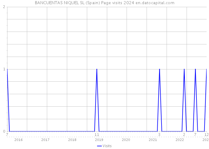 BANCUENTAS NIQUEL SL (Spain) Page visits 2024 