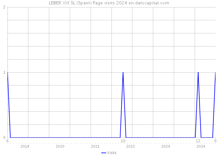 LEBER XXI SL (Spain) Page visits 2024 