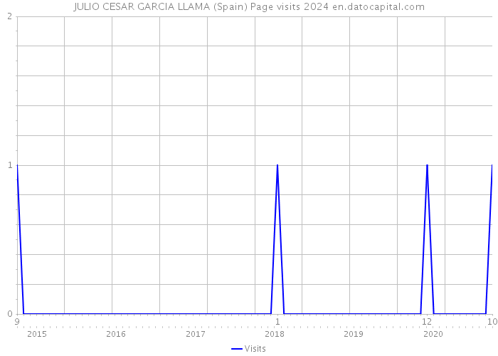 JULIO CESAR GARCIA LLAMA (Spain) Page visits 2024 