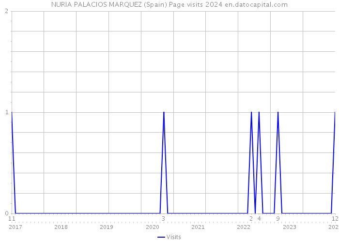 NURIA PALACIOS MARQUEZ (Spain) Page visits 2024 