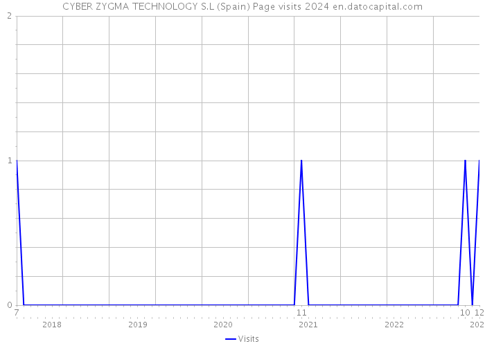 CYBER ZYGMA TECHNOLOGY S.L (Spain) Page visits 2024 