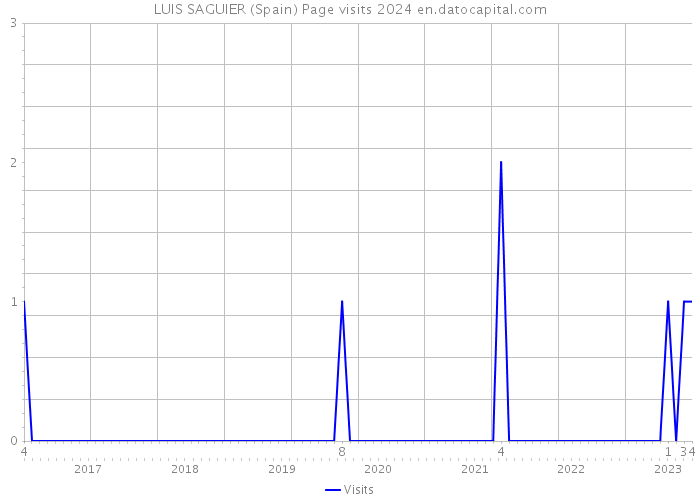 LUIS SAGUIER (Spain) Page visits 2024 
