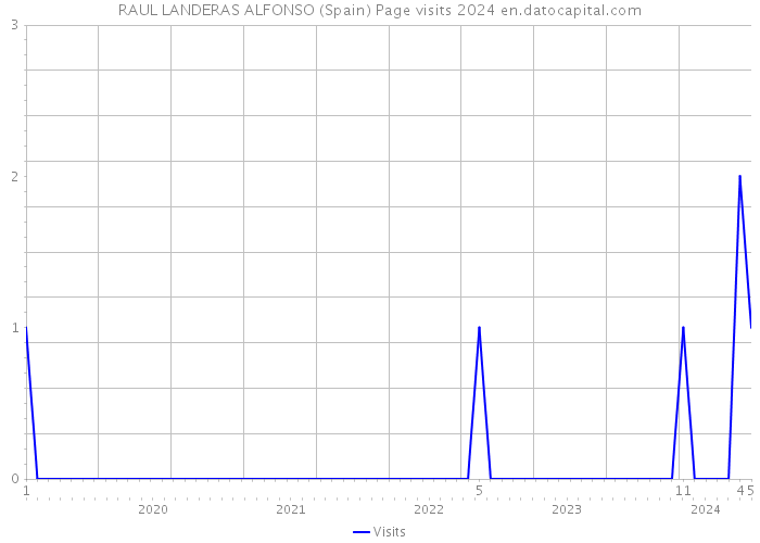 RAUL LANDERAS ALFONSO (Spain) Page visits 2024 