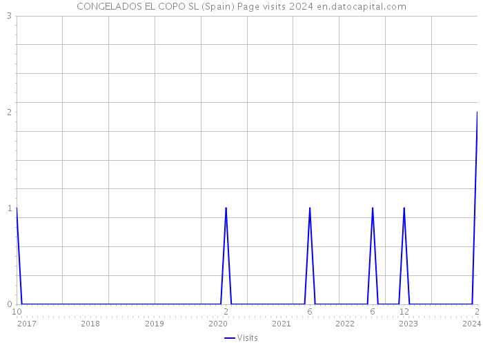 CONGELADOS EL COPO SL (Spain) Page visits 2024 