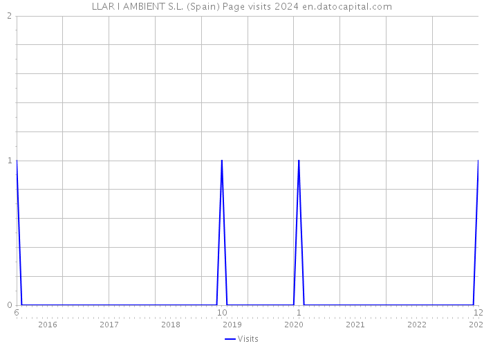 LLAR I AMBIENT S.L. (Spain) Page visits 2024 