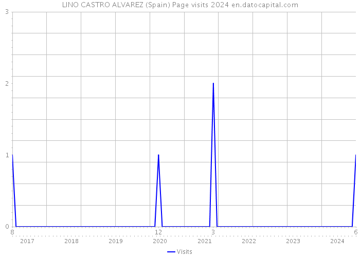 LINO CASTRO ALVAREZ (Spain) Page visits 2024 