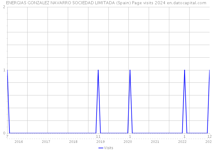 ENERGIAS GONZALEZ NAVARRO SOCIEDAD LIMITADA (Spain) Page visits 2024 
