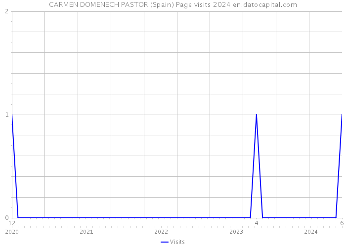 CARMEN DOMENECH PASTOR (Spain) Page visits 2024 