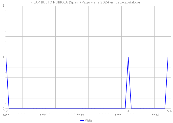 PILAR BULTO NUBIOLA (Spain) Page visits 2024 