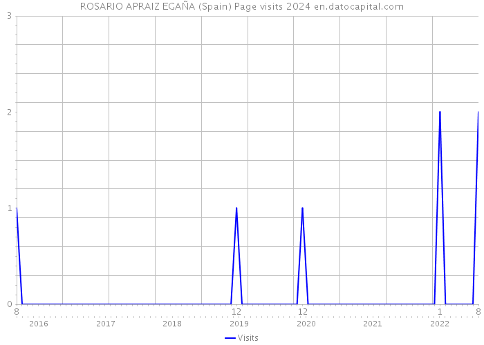 ROSARIO APRAIZ EGAÑA (Spain) Page visits 2024 