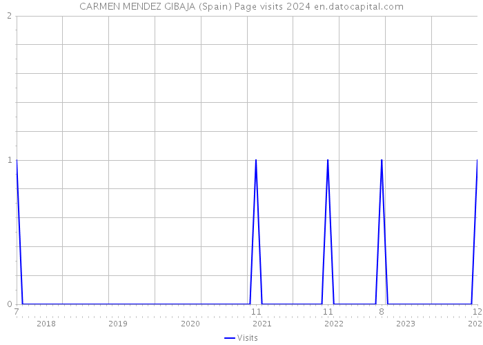 CARMEN MENDEZ GIBAJA (Spain) Page visits 2024 