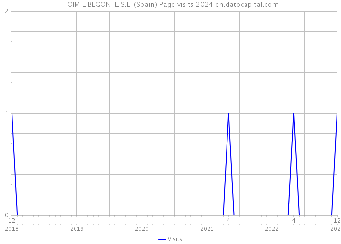 TOIMIL BEGONTE S.L. (Spain) Page visits 2024 