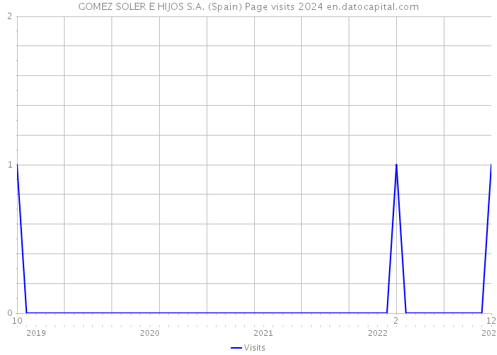 GOMEZ SOLER E HIJOS S.A. (Spain) Page visits 2024 