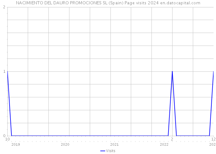 NACIMIENTO DEL DAURO PROMOCIONES SL (Spain) Page visits 2024 