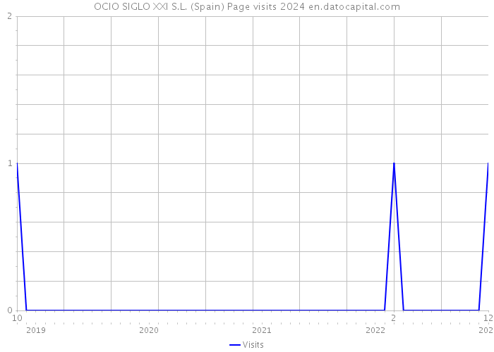 OCIO SIGLO XXI S.L. (Spain) Page visits 2024 