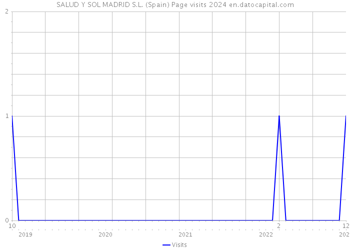 SALUD Y SOL MADRID S.L. (Spain) Page visits 2024 