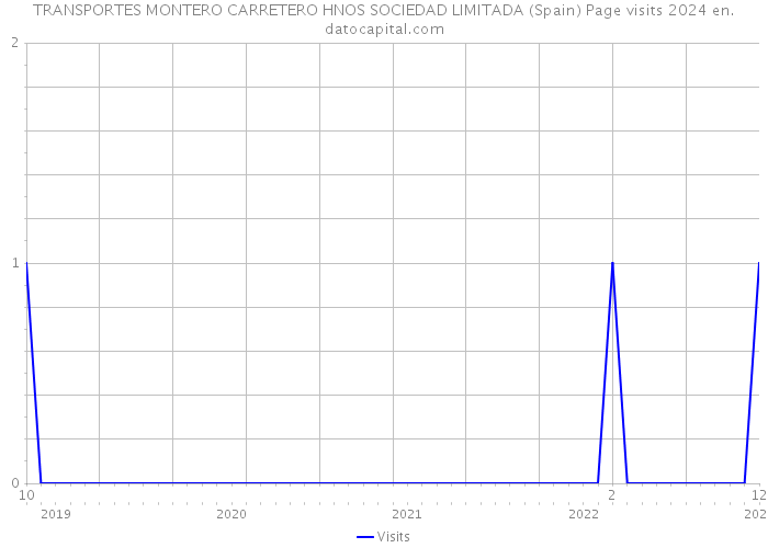TRANSPORTES MONTERO CARRETERO HNOS SOCIEDAD LIMITADA (Spain) Page visits 2024 