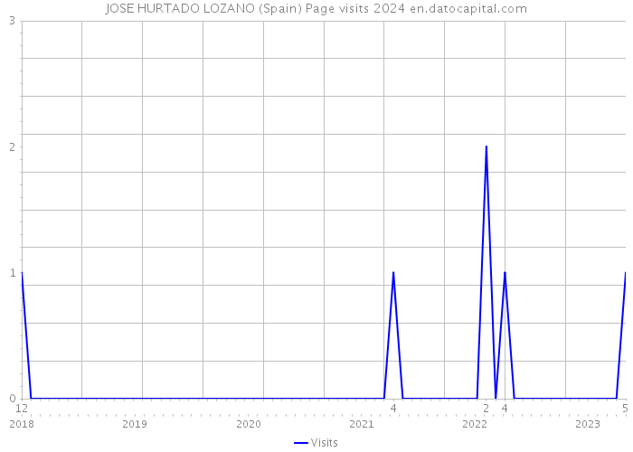 JOSE HURTADO LOZANO (Spain) Page visits 2024 
