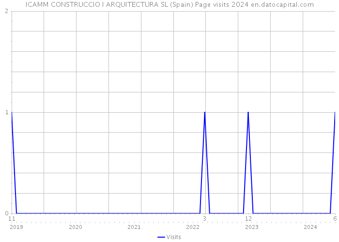 ICAMM CONSTRUCCIO I ARQUITECTURA SL (Spain) Page visits 2024 