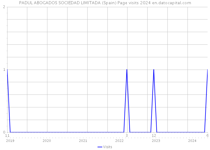 PADUL ABOGADOS SOCIEDAD LIMITADA (Spain) Page visits 2024 