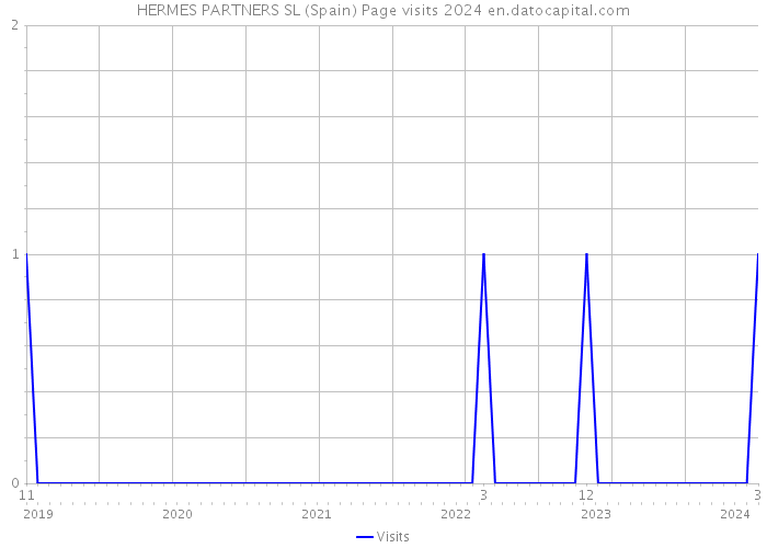HERMES PARTNERS SL (Spain) Page visits 2024 