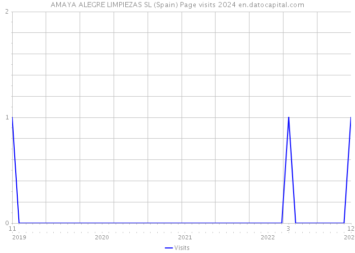 AMAYA ALEGRE LIMPIEZAS SL (Spain) Page visits 2024 