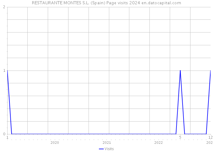 RESTAURANTE MONTES S.L. (Spain) Page visits 2024 