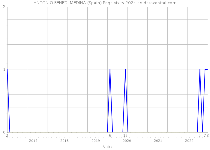 ANTONIO BENEDI MEDINA (Spain) Page visits 2024 