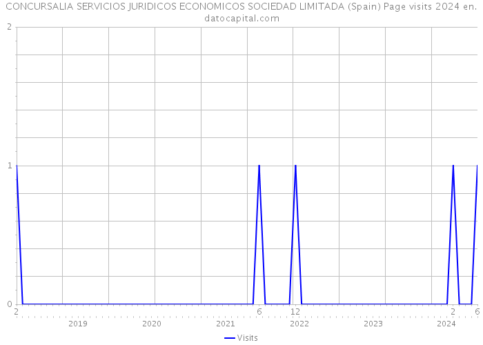 CONCURSALIA SERVICIOS JURIDICOS ECONOMICOS SOCIEDAD LIMITADA (Spain) Page visits 2024 