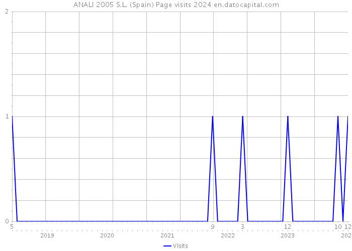 ANALI 2005 S.L. (Spain) Page visits 2024 