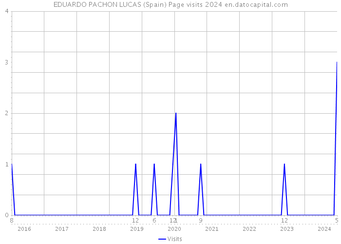 EDUARDO PACHON LUCAS (Spain) Page visits 2024 