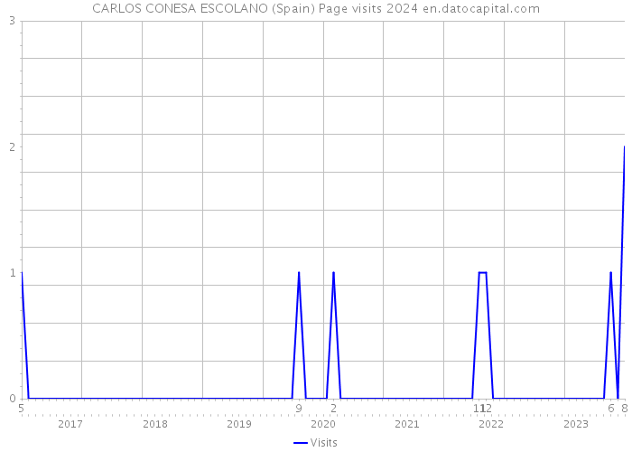 CARLOS CONESA ESCOLANO (Spain) Page visits 2024 