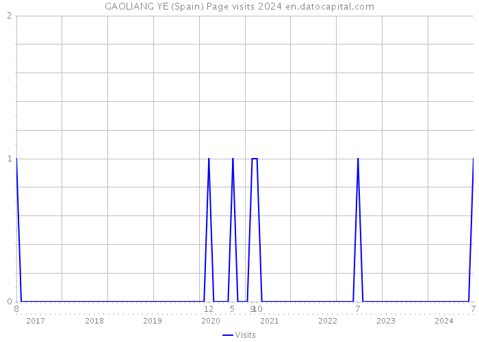 GAOLIANG YE (Spain) Page visits 2024 