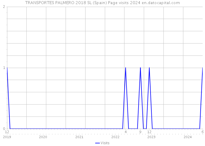 TRANSPORTES PALMERO 2018 SL (Spain) Page visits 2024 