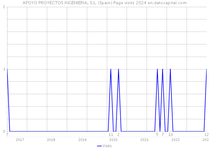 APOYO PROYECTOS INGENIERIA, S.L. (Spain) Page visits 2024 