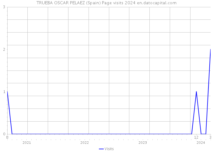 TRUEBA OSCAR PELAEZ (Spain) Page visits 2024 