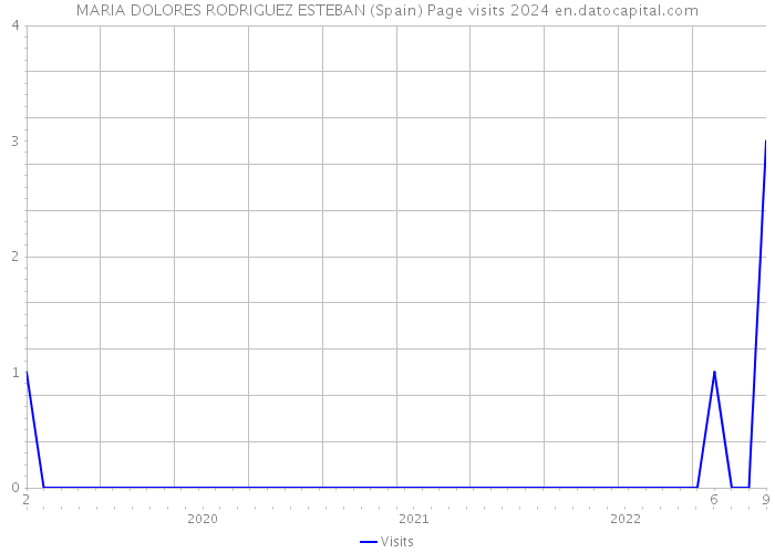 MARIA DOLORES RODRIGUEZ ESTEBAN (Spain) Page visits 2024 
