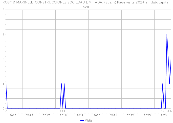 ROSY & MARINELLI CONSTRUCCIONES SOCIEDAD LIMITADA. (Spain) Page visits 2024 