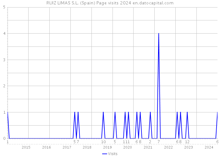 RUIZ LIMAS S.L. (Spain) Page visits 2024 