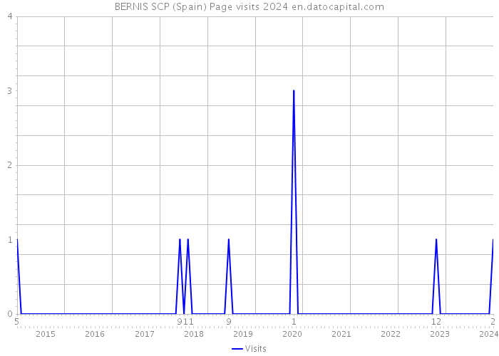 BERNIS SCP (Spain) Page visits 2024 